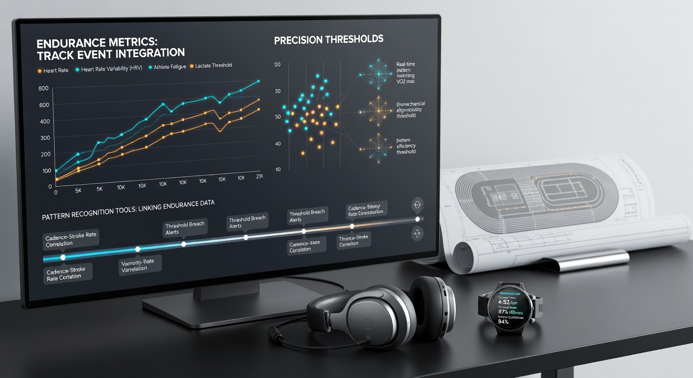 Visualization of endurance and precision data streams merged for sports betting bonus calculations